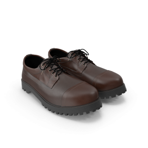 Men Leather Double Shoe