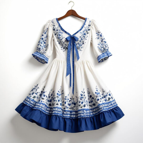 Flower Embellished Frock - Image 3