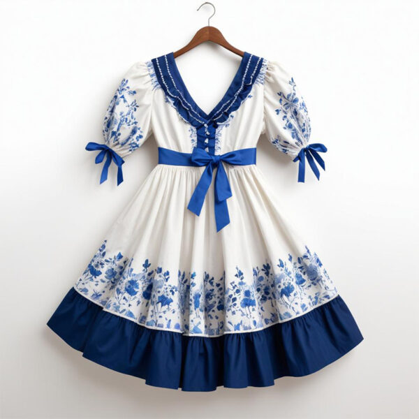 Flower Embellished Frock - Image 4