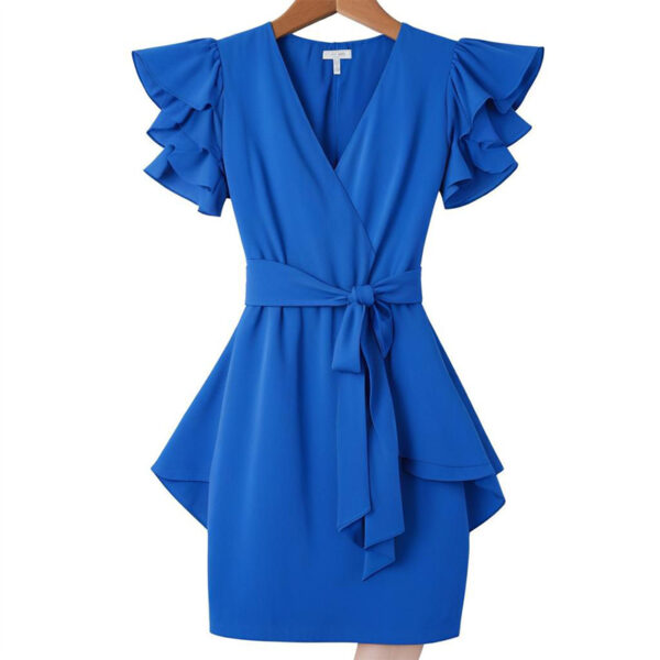 Midnight Sky Ruffle Dress - Image 4