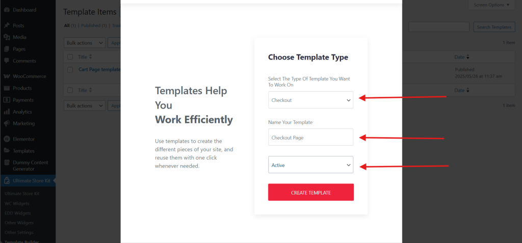 checkout page template design 