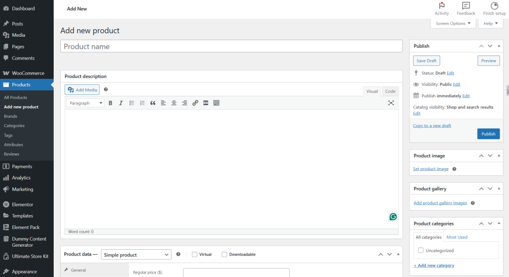 Product Name and write a detailed description