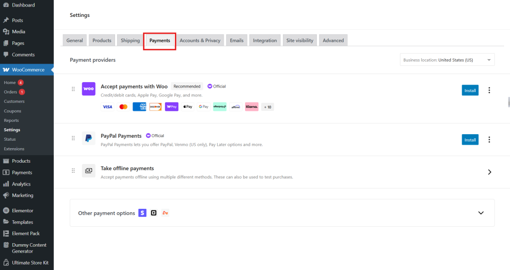 WooCommerce Payments