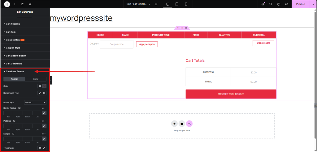 Checkout Button
