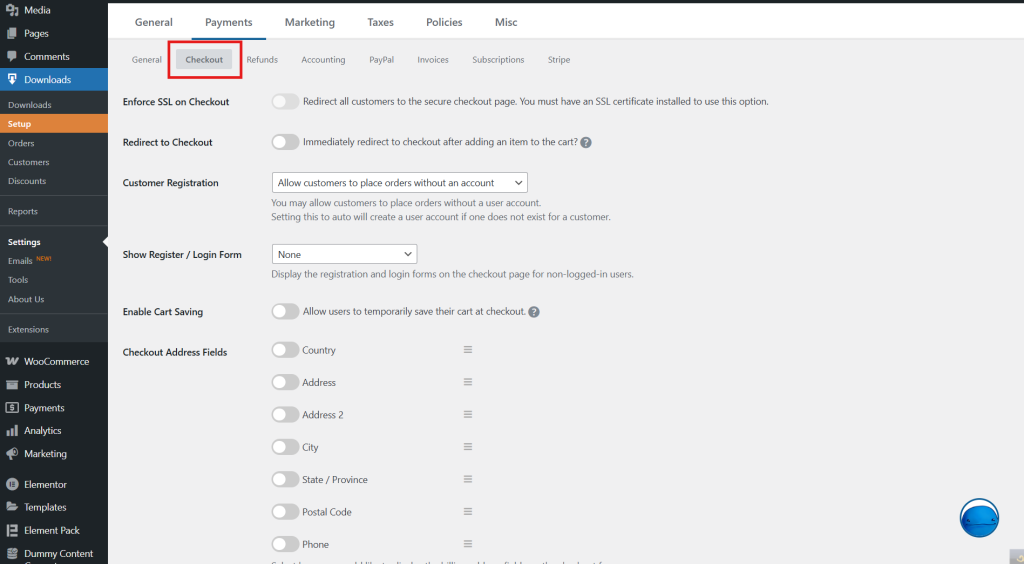 Enable Secure Checkout