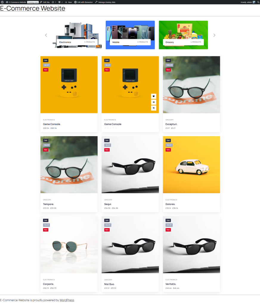 EDD Shop Page