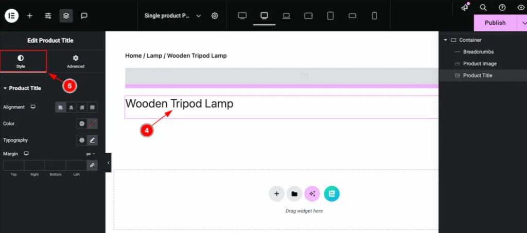 customize image title