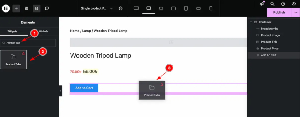 add product tabs