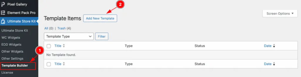 Access Template Builder