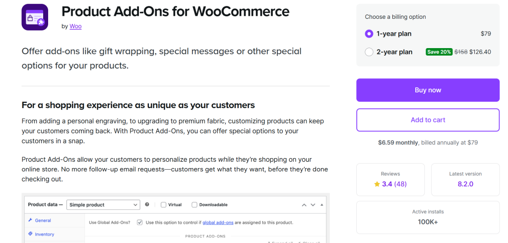 WooCommerce Product Add-Ons - Best WooCommerce Form Builder