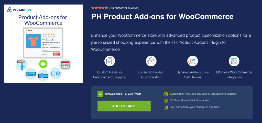 PH Product Addons for WooCommercepEngine
