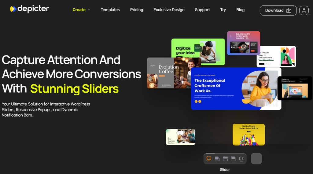 Depicter - Best Elementor Slider plugin