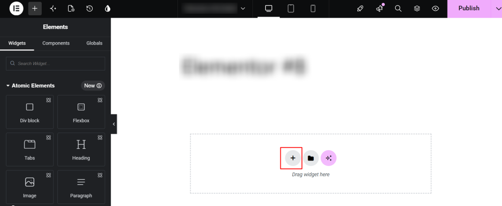 add the plus icon