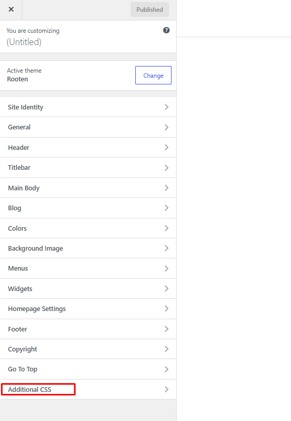 Additional CSS