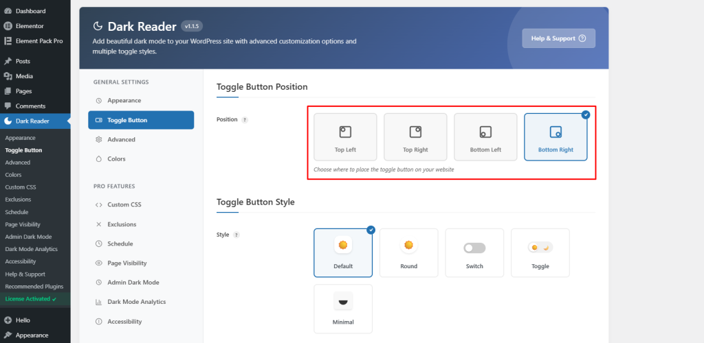 Toggle Button